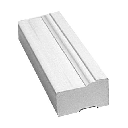 Inteplast Building Products 10' WHT PVC Brickmould 635-1000-986